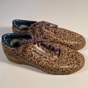Reebok Leopard Print Sneakers - Brown and Black